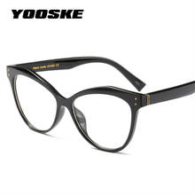 YOOSKE оптическая прозрачная оправа для глаз, женские роскошные брендовые прозрачные очки, женские очки кошачий глаз, оправа для женщин UV400 2024 - купить недорого