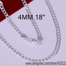Pingentes de prata para joias femininas, pingente da sorte para colar de 4mm-18 polegadas 2024 - compre barato