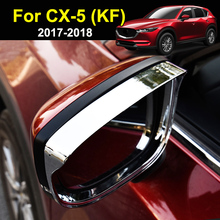 Rear View Mirror Cover Side Mirrors Rain Shield Sun Visor Trim For Mazda CX-5 CX5 2017 2018 ABS Chrome Car Styling Accessories 2024 - buy cheap