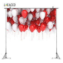Laeacco-fondos de fiesta de cumpleaños, cintas, globos, banderas, brillos, celebración, fondos de fotografía personalizados para estudio fotográfico 2024 - compra barato