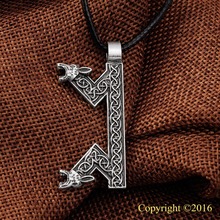 Colar com pingente de arranjo futharca rune, 1 peça, colar perthro rune yggdispositivo viking, amulet runic nórdico, talisman 2024 - compre barato