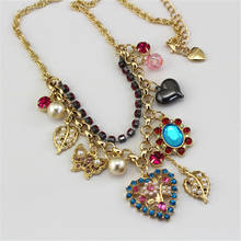 Бесплатная доставка модные ожерелья для женщин новый Сердце ожерелье бабочка двойной мульти элемент BJ ожерелье, серьги, браслет 2024 - купить недорого