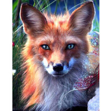 Stickers Animal Fox 3D Diamond Painting Cross Stitch Wall Decor Full Square 5D Diamond Embroidery Fox Pattern Mosaic Pictures 2024 - buy cheap