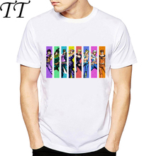 Camiseta con diseño de All Star para hombre, camisa de Manga corta de Anime, divertida, con estilo impreso, a la moda, novedad, JoJo Bizarre Adventure 2024 - compra barato