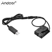 Andoer-batería simulada DR-E8, Cable adaptador USB de repuesto para LP-E8, Canon EOS 550D 600D 650D 700D DSLR 2024 - compra barato