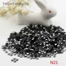 1000 pcs SS10  AB crystal Calx round resin rhinestone Flatback rhinestones 14 faces DIY nail decorative beads N21 2024 - buy cheap