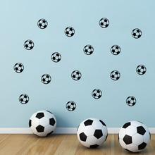 20 pegatinas de pared de fútbol decoración del hogar niños sala de fútbol vinilo pegatinas de pared para deportes niños regalo decoración de arte extraíble ZB256 2024 - compra barato