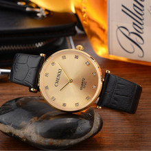 2018 New Brand Diamond Quartz Watch lovers Watches Women Men Dress Leather Wristwatches CHENXI Fashion Casual Watches Gold 2024 - buy cheap