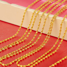 One Piece Water Wave Chain Necklace Matching Eternal Gold Filled Women Single Chain Match Chain Jewelry Wholesale 2024 - buy cheap