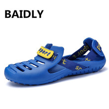 Breathable Summer Men Sandals Hollow Breathable Ultra Light Beach Sandals Shoes Casual Men Outdoor Sandals 2024 - buy cheap