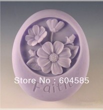 S101 Flower Faith  Craft Art Silicone Soap mold Craft Molds DIY Handmade soap molds 2024 - buy cheap