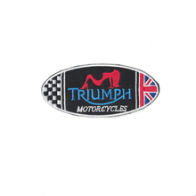 TRIUMPH logo parches Embroidery iron on patches for clothing  A denim fabric Stickers applique 2024 - buy cheap