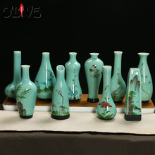 Mini Vintage Home Decoration Vases Antique Ceramic Flower Vase Pot China Hand Painted Chinese Porcelain Vase Flower Receptacle 2024 - buy cheap