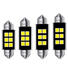 100Pcs 31mm 36mm 39mm 41mm C5W C10W 6 SMD 3030 LED Car Festoon Light Canbus No Error Interior Doom Lamp Reading Bulb 100X 2024 - buy cheap