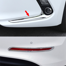 For Hyundai Elantra 2016 2017 ABS chrome front rear foglights cover trim Exterior decoration part Car-Styling accessories 2024 - buy cheap