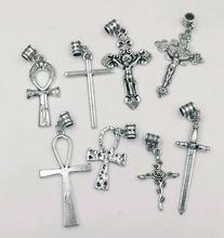 Fast delivery Medieval sword/Mens sword/Flower Crucifix Cross/Ankh cross Charm Pendant Bracelet&Necklace For Women&Men Gift 2024 - buy cheap
