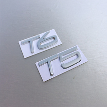 Emblemas de metal 3d t5 t6 awd, adesivo com emblema estilo de carro para modelos xc60, xc90, s60, s80, 1 peça 2024 - compre barato