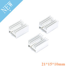 10pcs TO-220 Heatsink TO 220 Heat Sink  21x15x10mm Radiator Cooler Radiator Aluminum 21*15*10mm 21mmx15mmx10mm TO220 For Cooling 2024 - buy cheap