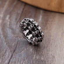 Новое кольцо в стиле ретро, стильные персонализированные украшения в стиле панк из титановой стали 2024 - купить недорого