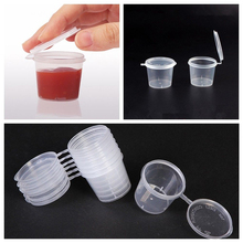 50Pcs/Set Plastic Small Sauce Food Cups Storage Containers Clear Boxes + Lids 2024 - buy cheap