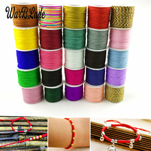 55m/Spool 0.8MM Cotton Nylon Cord Thread Cord Chinese Knot String Strap DIY Rope Bead Braided Necklace Bracelet Jewelry Making 2024 - buy cheap