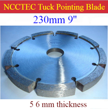 9'' Diamond Tuck point blade B9TP / 230mm concrete wall tuck pointing GROOVING tools / 5 6mm thick segment 2024 - buy cheap