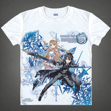 Espada arte Online camiseta SAO Asada Shino camisa manga corta Camisetas Hombre anime impresoras camisa camisas de verano blanco verano t-a- 2024 - compra barato