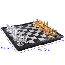 Travel checkers magnético dobrável tabuleiro de xadrez jogo peças de xadrez conjunto adultos crianças plástico madeira entretenimento engrenagem criança caixa presente 2024 - compre barato