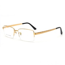 width-142 Fashion big frame business men pure titanium stable optical prescription myopia spectacle eyeglass frames male eyewear 2024 - buy cheap