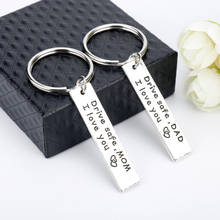 dongsheng Fashion Family Keyring Gifts Engraved Drive Safe I Need You Here With Me Keychain DaD MoM Jewelry Key Chain-50 2024 - buy cheap