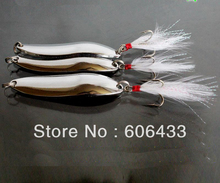 10PCS Fishing Fish Spoon Lure Treble Hook Spinner baits  golden color 12g Free shipping 2024 - buy cheap
