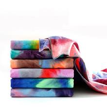 Нескользящее полотенце для йоги 183 см удлиненное одеяло для йоги цветной коврик для йоги нескользящее спортивное полотенце 2024 - купить недорого