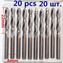 4mm*22mm,Freeshipping CNC solid carbide End Mill,tungsten steel 2 flutes ball nose router bit,wood tool,Relief Milling Cutter 2024 - buy cheap