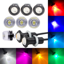 Luces LED de circulación diurna para coche, luces antiniebla de advertencia, señal de estacionamiento trasera, impermeable, reverso, 18mm, 5630, DRL Eagle Eye COB, 1 Uds. 2024 - compra barato