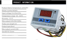 12v 24v 220V LED Digital controlador de temperatura 10A termostato de Control interruptor de sonda 60*45*30mm 2024 - compra barato