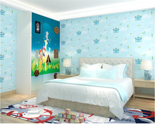 Beibehang Мультфильм Британский ветер замок розовые обои для детской комнаты мальчиков и девочек Спальня 3d обои для гостиной ткань для стен 2024 - купить недорого