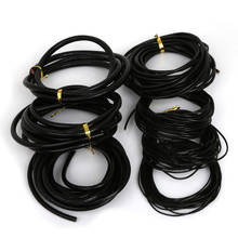New 2018 1-3M 4/5/6mm Unique Black Genuine Leather Round Cord Beads Rope For Pendants necklace Bracelet DIY Jewelry Making Cord 2024 - buy cheap