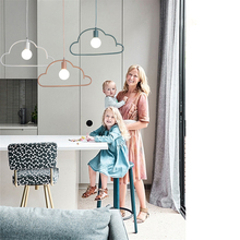 Nordic Cloud Iron Pendant Lights Restaurant Shop Window Children's Room Bedroom Bedside Cute Single Head Hanging Lamps Fixtures 2024 - buy cheap