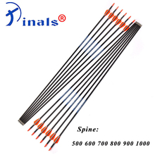Archery SF Spine 500-1000 ID4.2mm Pure Carbon Arrows Vanes Points Bow Hunting Shooting 12PCS 2024 - buy cheap