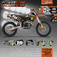 PowerZone-calcomanías de fondo de equipo gráfico personalizado, Kit de pegatinas 3M para KTM SX SXF MX EXC XCW Enduro 125cc a 500cc 2007-2011 003 2024 - compra barato