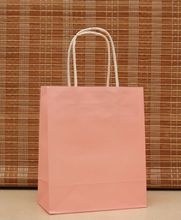 Sacos de papel com alça para presente, portátil, rosa claro, pacote de cosméticos, suprimentos para festa de aniversário de casamento, 10 unidades 2024 - compre barato