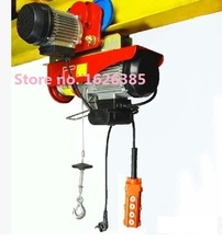 400kg-800KG 12--30M, 220V 50HZ 1-phase, all-in-one mini electric wire rope hoist with trolley PA mini block, crane, sling 2024 - buy cheap