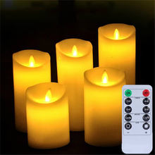 LED Electronic Candle Lights Remote Control Simulation Flame Flashing Candle Lamps Household Decoration Flameless Lighting Gifts 2024 - buy cheap