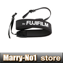 White Logo Camera Neoprene Neck Shoulder Strap for Fuji Fujifilm XE4 XE3 XT10 X100T X100S x10 X20 X10 XM1 XE1 XE2 XA1 XA3 XA10 2024 - buy cheap