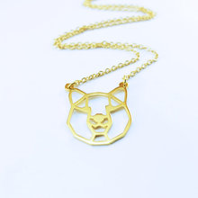 New Trendy Gold Silver Personalized Shiba Inu Origami Necklace Animal Pendant Hunger Games Necklace Women Best Friend 2024 - buy cheap