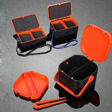 Caja portátil de plástico ABS para Señuelos de Pesca, estuche de almacenamiento de 2 compartimentos, accesorios de aparejos multifuncionales, ALS88 2024 - compra barato