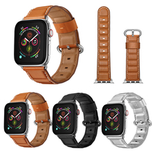 3 Color Hot Sell Genuine Leather Watchband for Apple Watch Band Series5/4/3 Sport Bracelet 38/40/42/44mm Strap For iwatch 5 Band 2024 - buy cheap