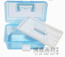 17.5*10.*9cm Small transparent plastic toolbox Art student special sketch pen box pencil box painting box painting storage box 2024 - buy cheap