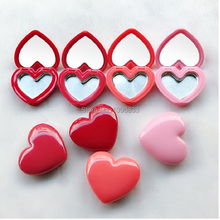 20pcs Heart Love Lipstick Pallet Rouge Case Eyeshadow Compact DIY Lip Beauty Box Empty Cosmetics Package Container Aluminum Pan 2024 - buy cheap