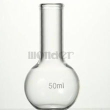50ML Single Long Neck Flat Bottom Flask Thermostability For Laboratory 2024 - buy cheap